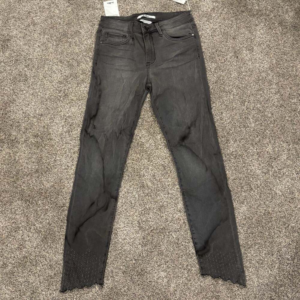 Sam Edelman The Petite Kitten Mid Rise Skinny Black Jeans Size 6/28